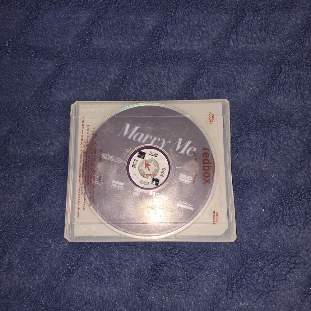 Marry Me (2022) DVD Former Redbox Rental – Good Condition
